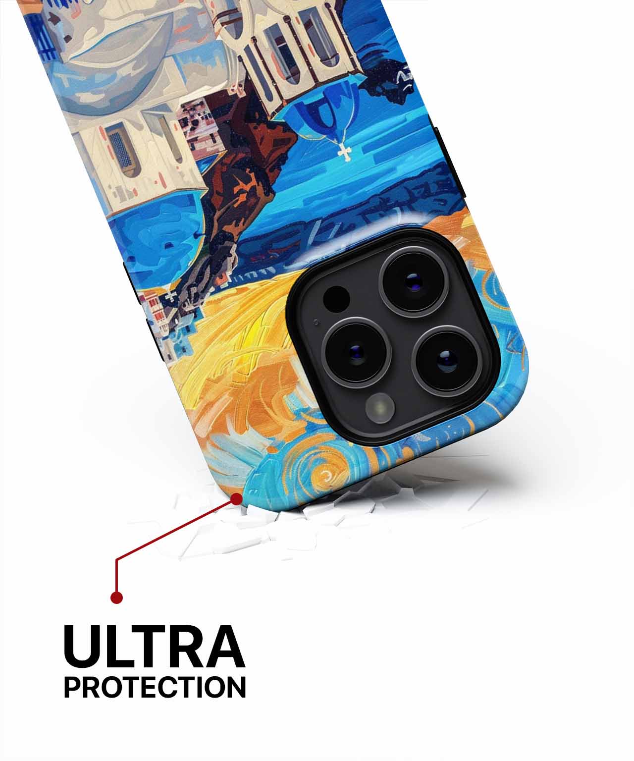 Vibrant Santorini Sunset Delight iPhone case Case Cazify - Delivery Canada