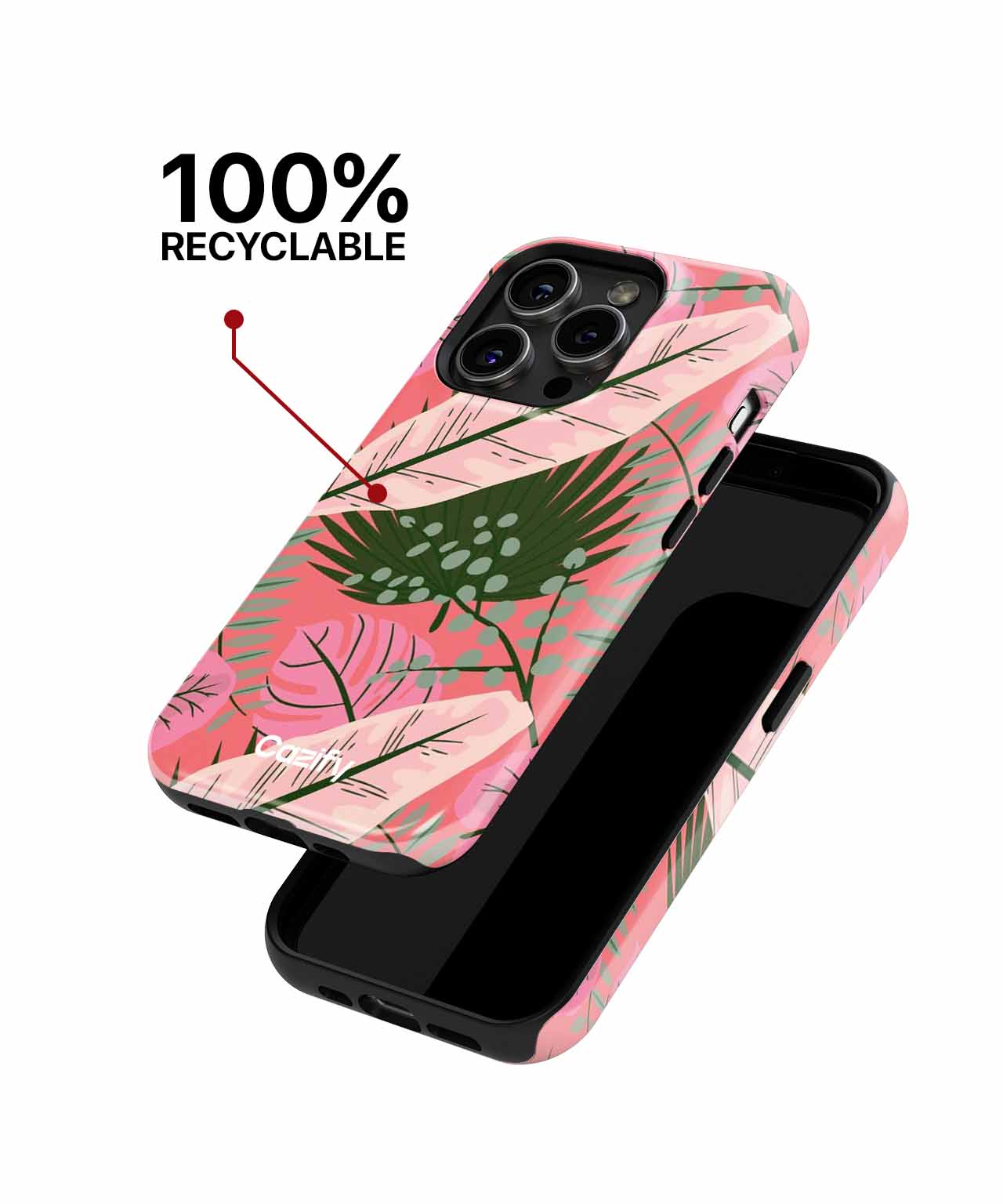 Vibrant Tropical Leafy Fiesta iPhone case Case Cazify - Delivery Canada