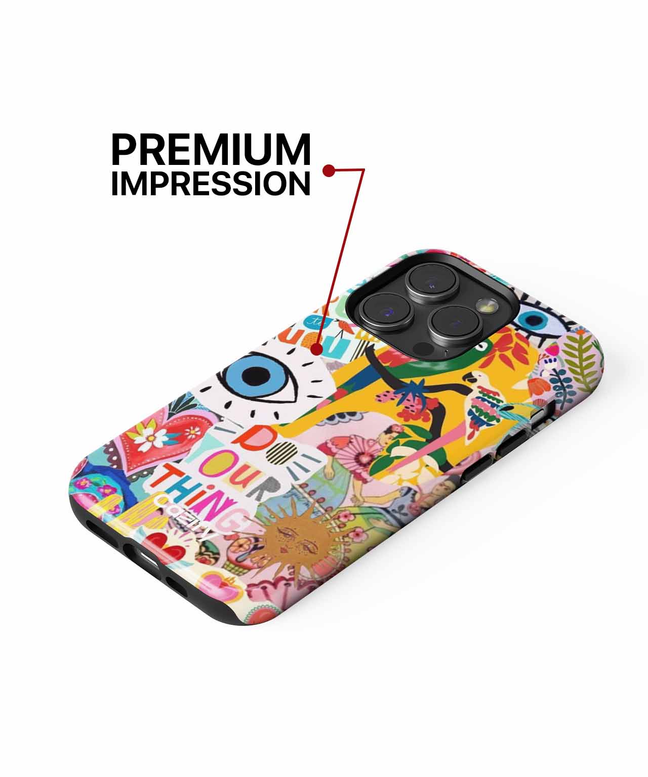 Vibrant Whimsical Colors and Shapes iPhone case Case Cazify - Delivery Canada