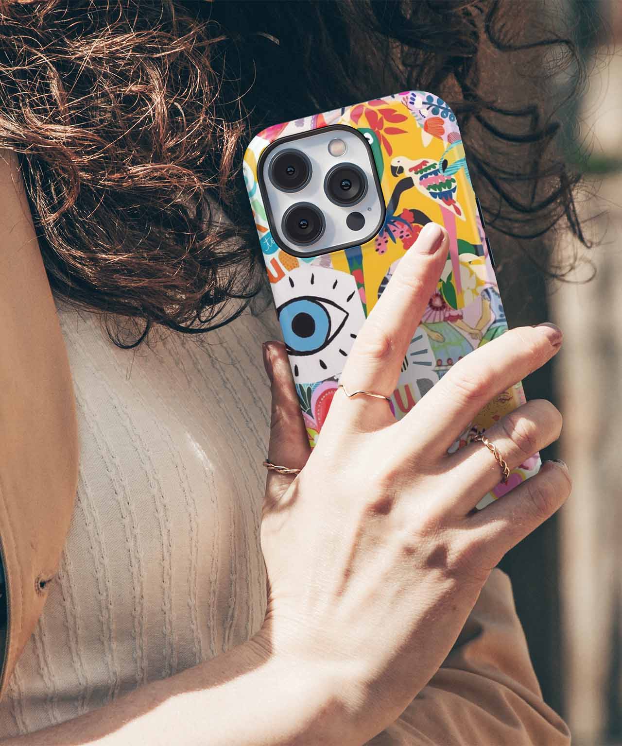 Vibrant Whimsical Colors and Shapes iPhone case Case Cazify - Delivery Canada