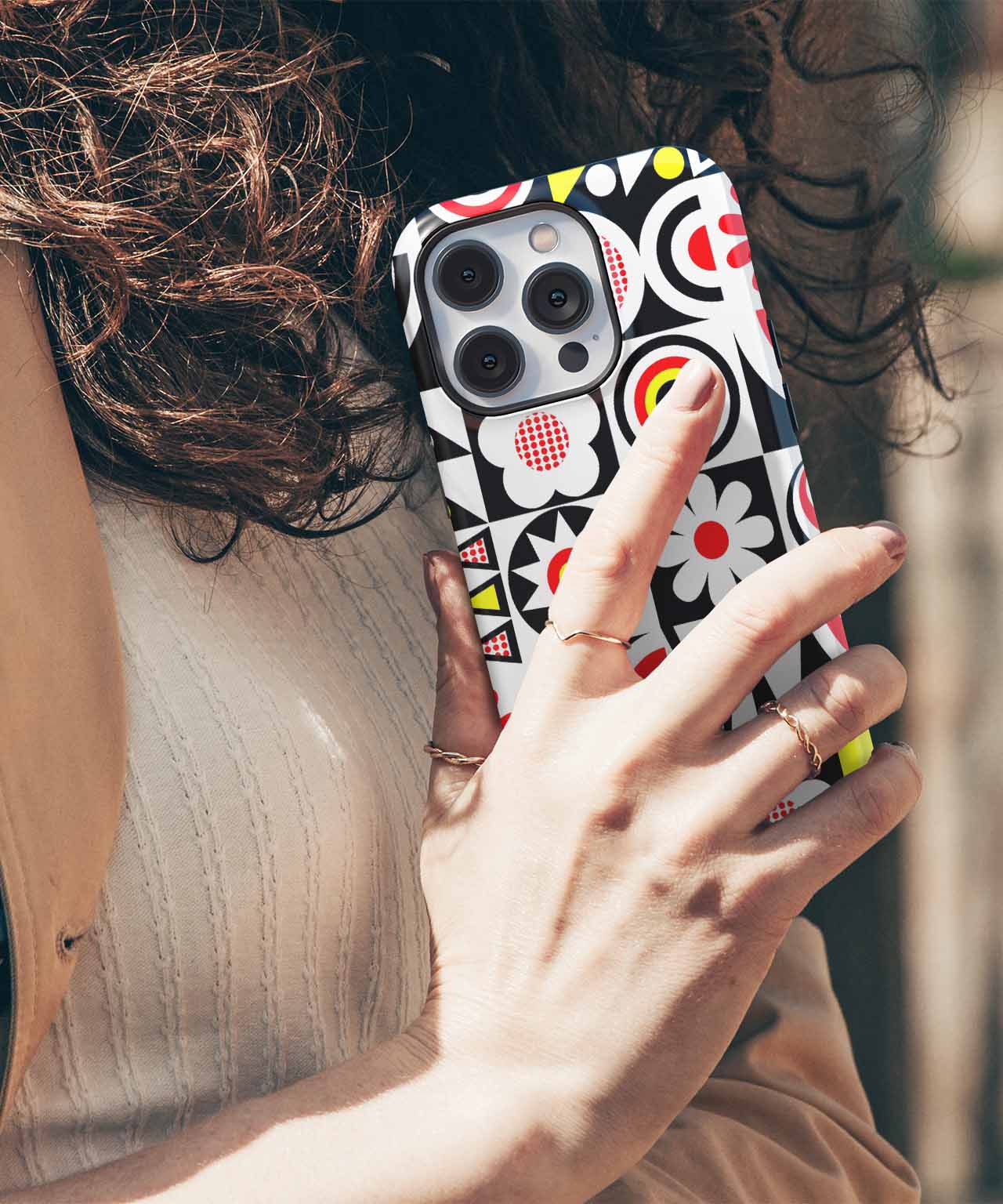 Vibrant Whimsical Flower Power Design iPhone case Case Cazify - Delivery Canada