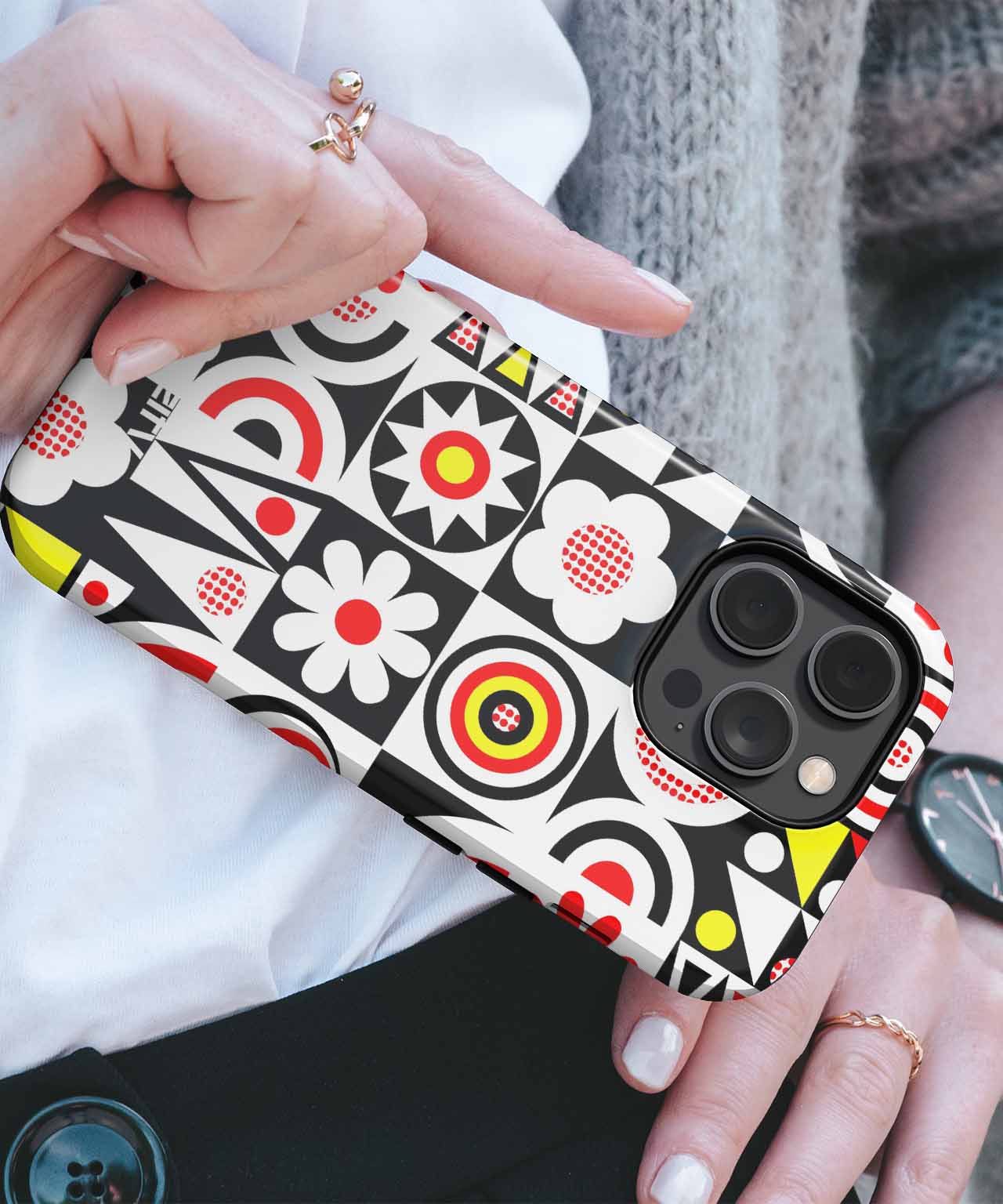 Vibrant Whimsical Flower Power Design iPhone case Case Cazify - Delivery Canada