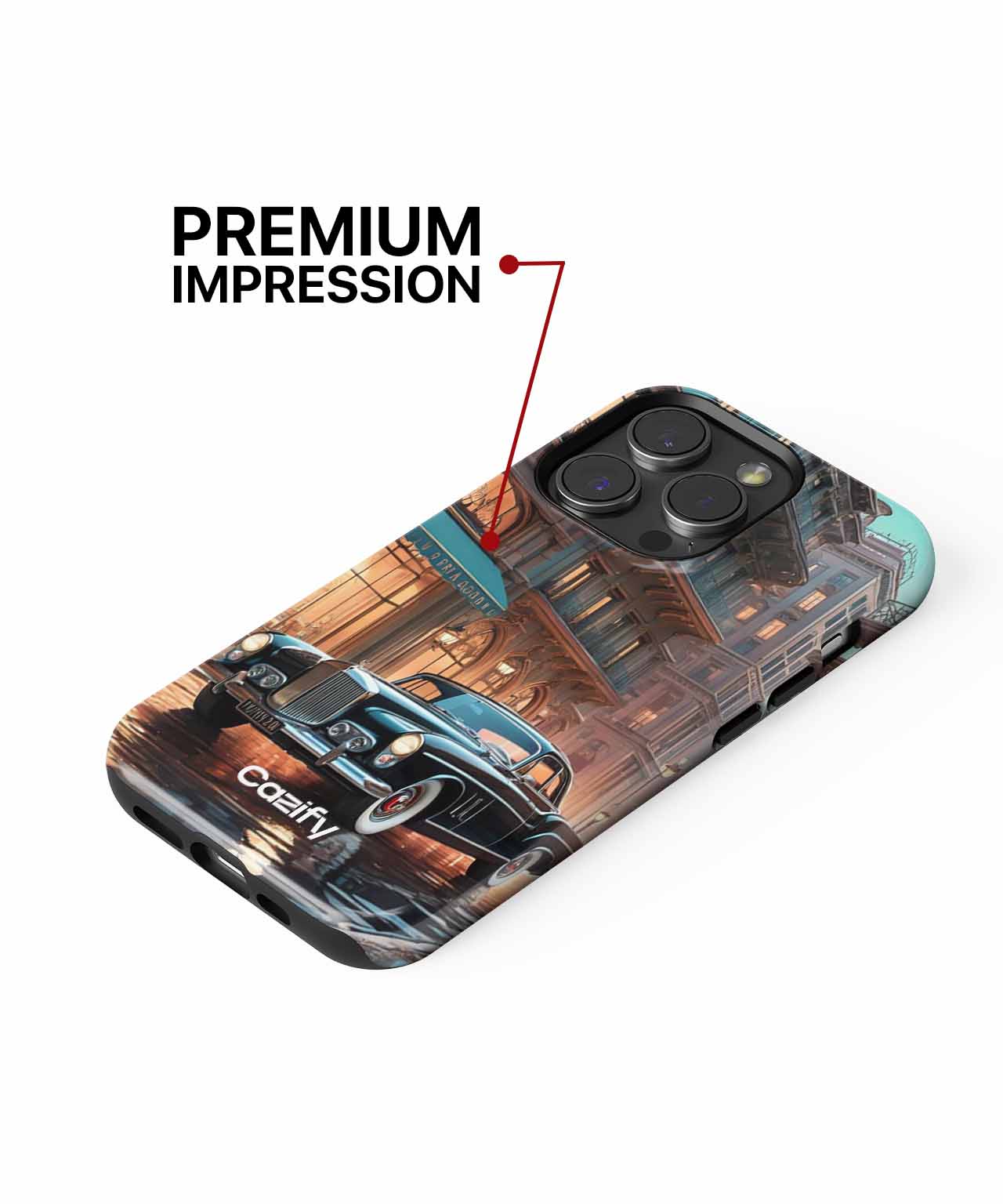 Vintage Luxury Car Strolling in Style iPhone case Case Cazify - Delivery Canada