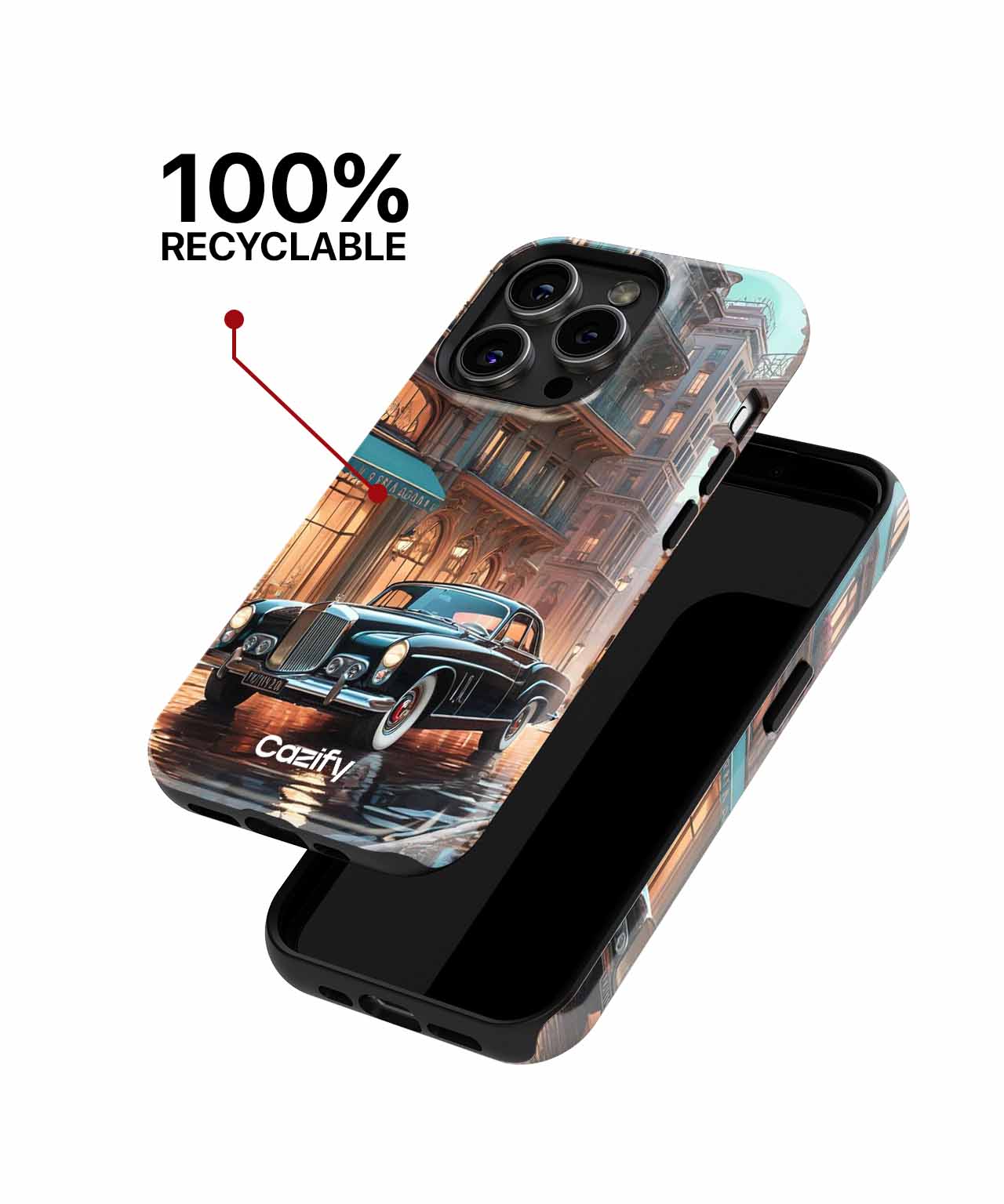Vintage Luxury Car Strolling in Style iPhone case Case Cazify - Delivery Canada