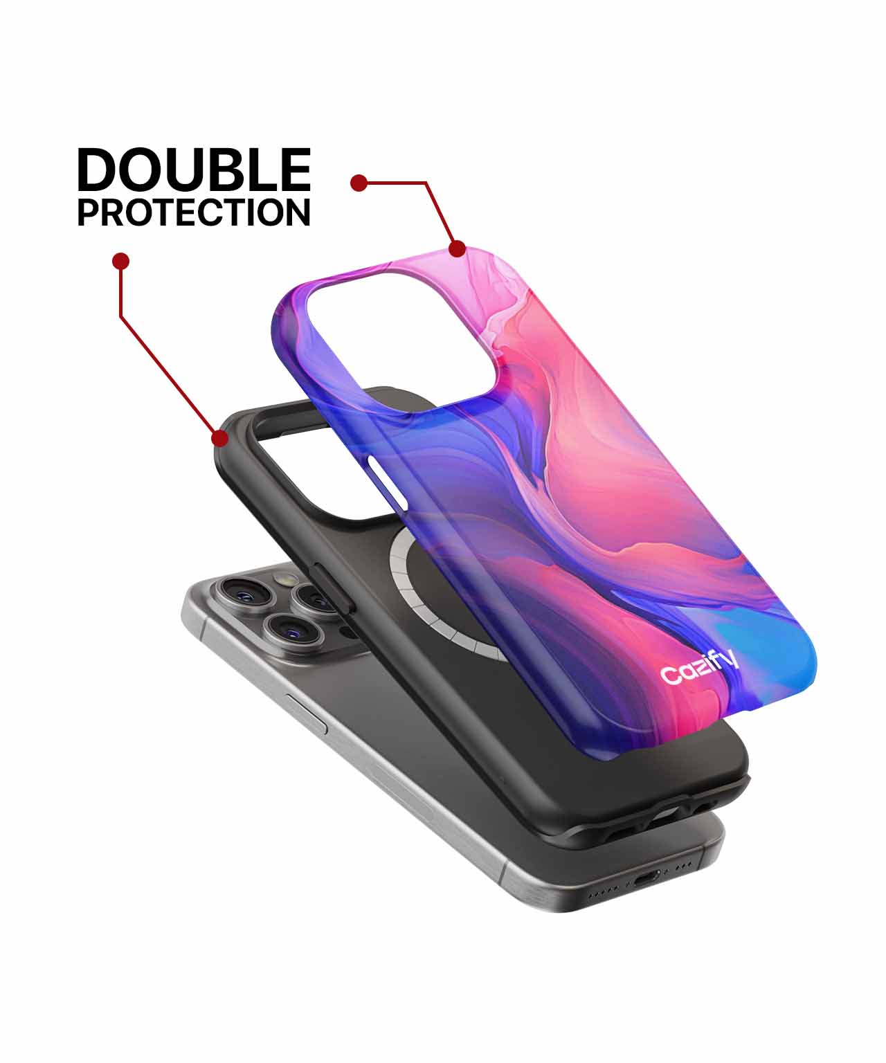 Vivid Swirls of Colorful Bliss iPhone case Case Cazify - Delivery Canada