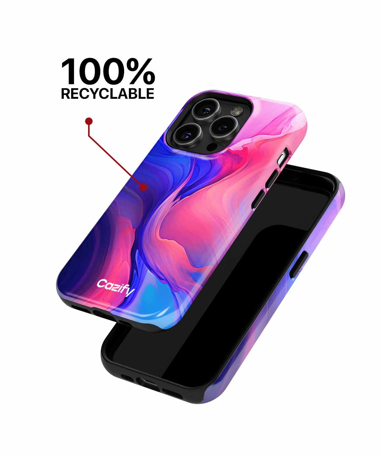 Vivid Swirls of Colorful Bliss iPhone case Case Cazify - Delivery Canada