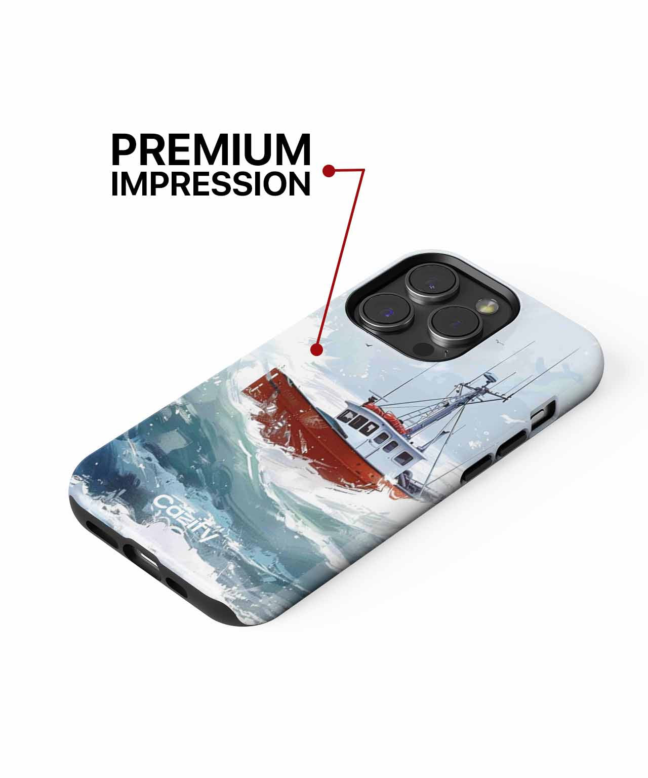 Waves of Adventure with a Sturdy Boat iPhone case Case Cazify - Delivery Canada