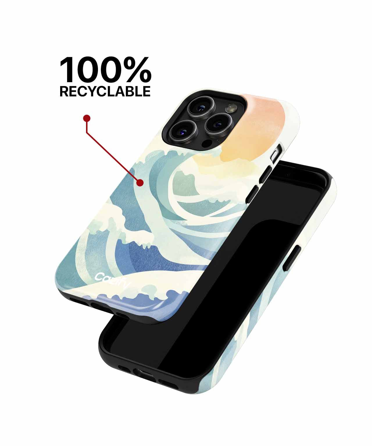 Waves That Dance With The Sun iPhone case Case Cazify - Delivery Canada