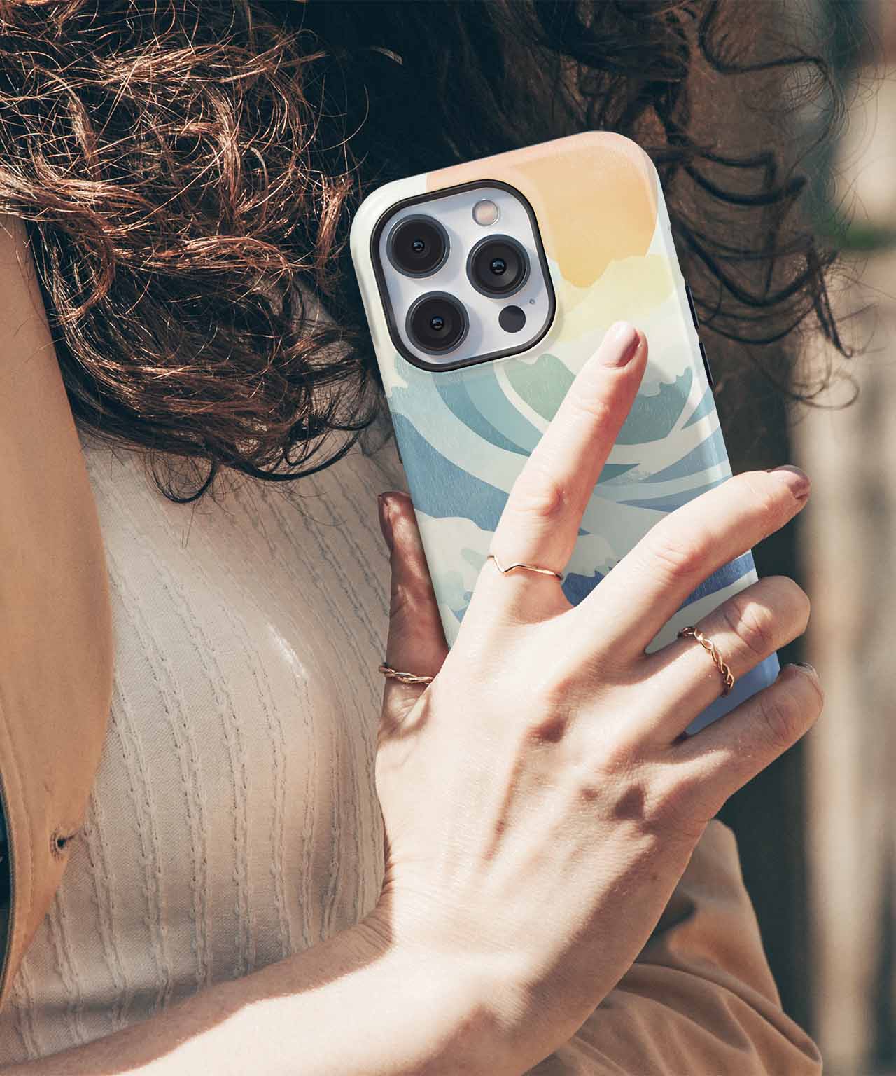 Waves That Dance With The Sun iPhone case Case Cazify - Delivery Canada