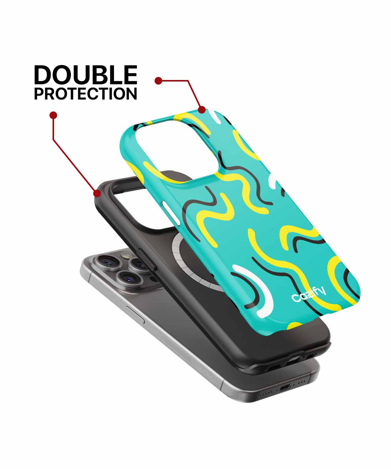 Wavy Patterns of Fun and Joy iPhone case Case Cazify - Delivery Canada