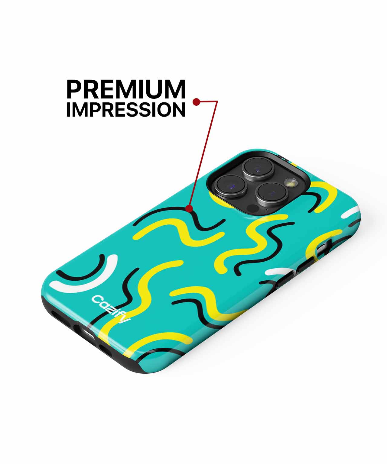 Wavy Patterns of Fun and Joy iPhone case Case Cazify - Delivery Canada