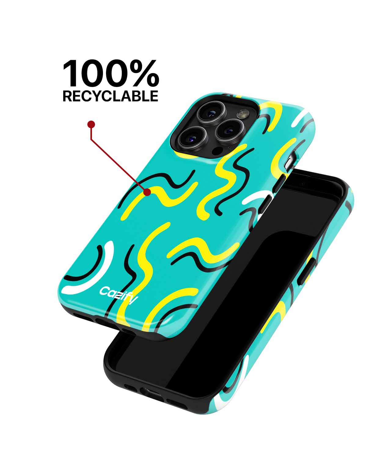 Wavy Patterns of Fun and Joy iPhone case Case Cazify - Delivery Canada