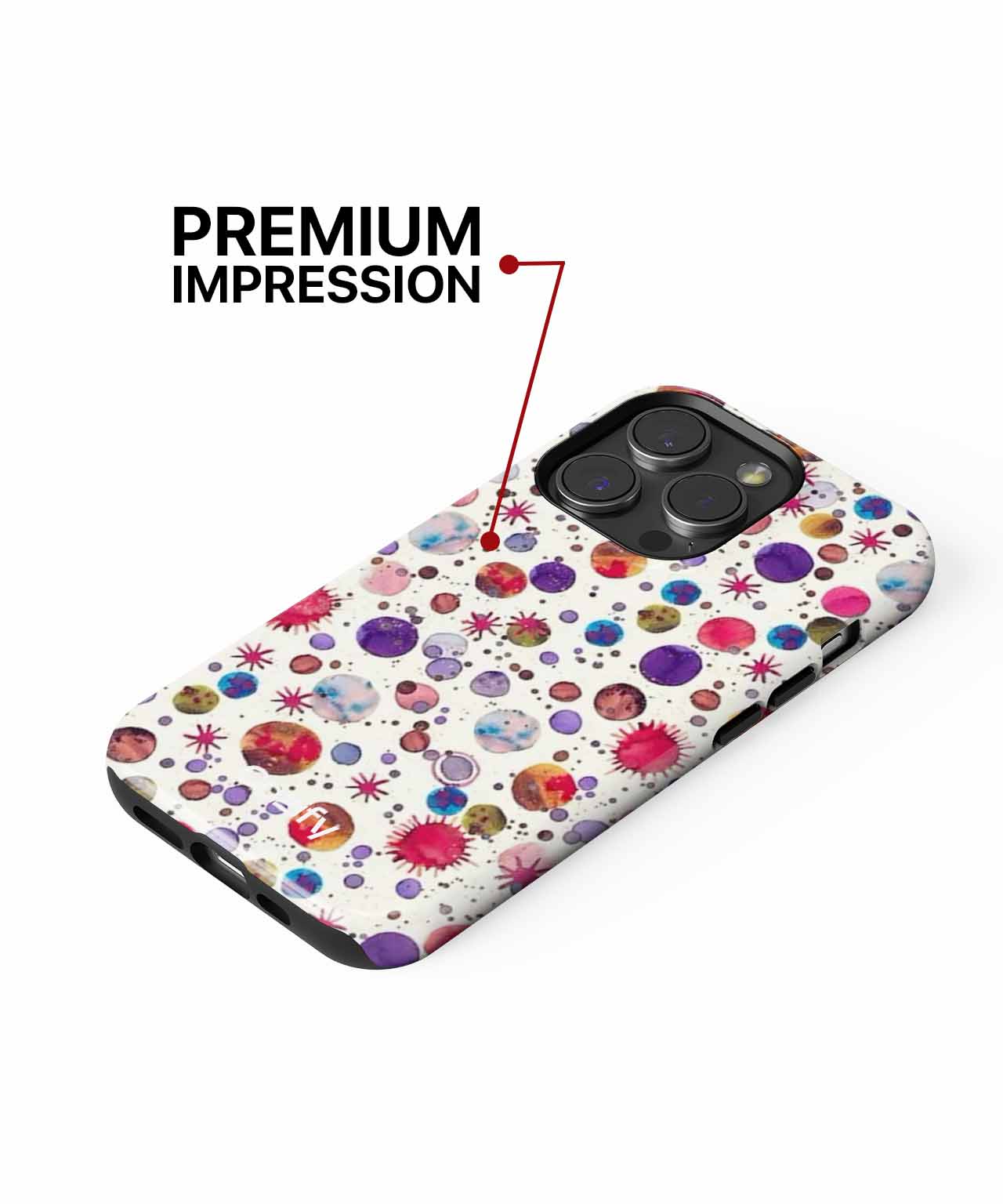 Whimsical Colorful Dot Explosion iPhone case Case Cazify - Delivery Canada