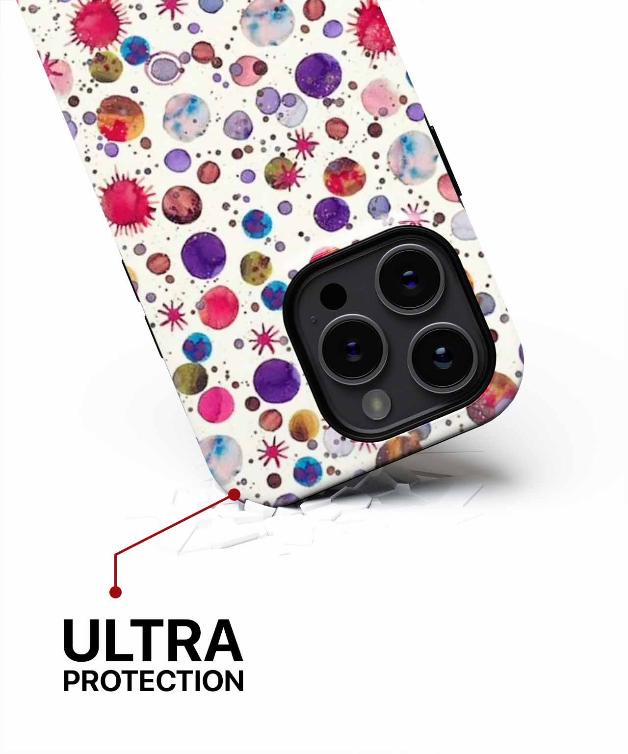 Whimsical Colorful Dot Explosion iPhone case Case Cazify - Delivery Canada