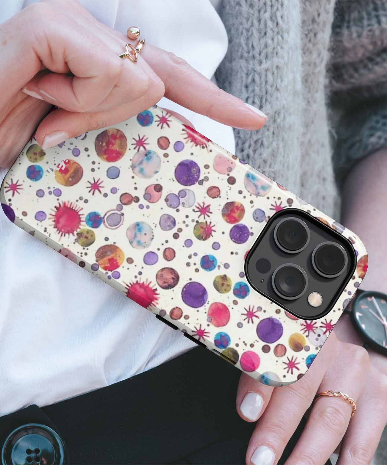 Whimsical Colorful Dot Explosion iPhone case Case Cazify - Delivery Canada