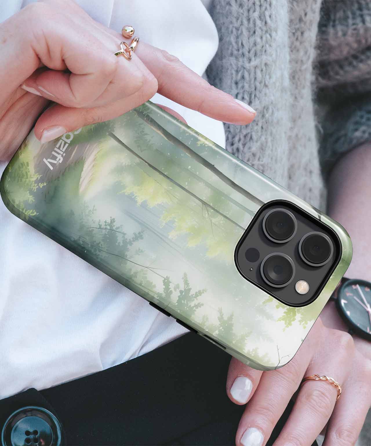 Whimsical Forest Pathway Inviting Adventure iPhone case Case Cazify - Delivery Canada