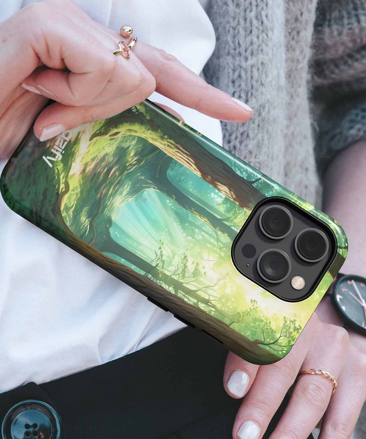 Whimsical Pathway Through Enchanted Forest iPhone case Case Cazify - Delivery Canada
