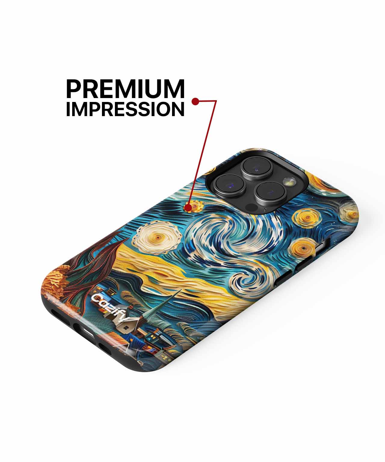 Whirling Stars and Cozy Villages iPhone case Case Cazify - Delivery Canada