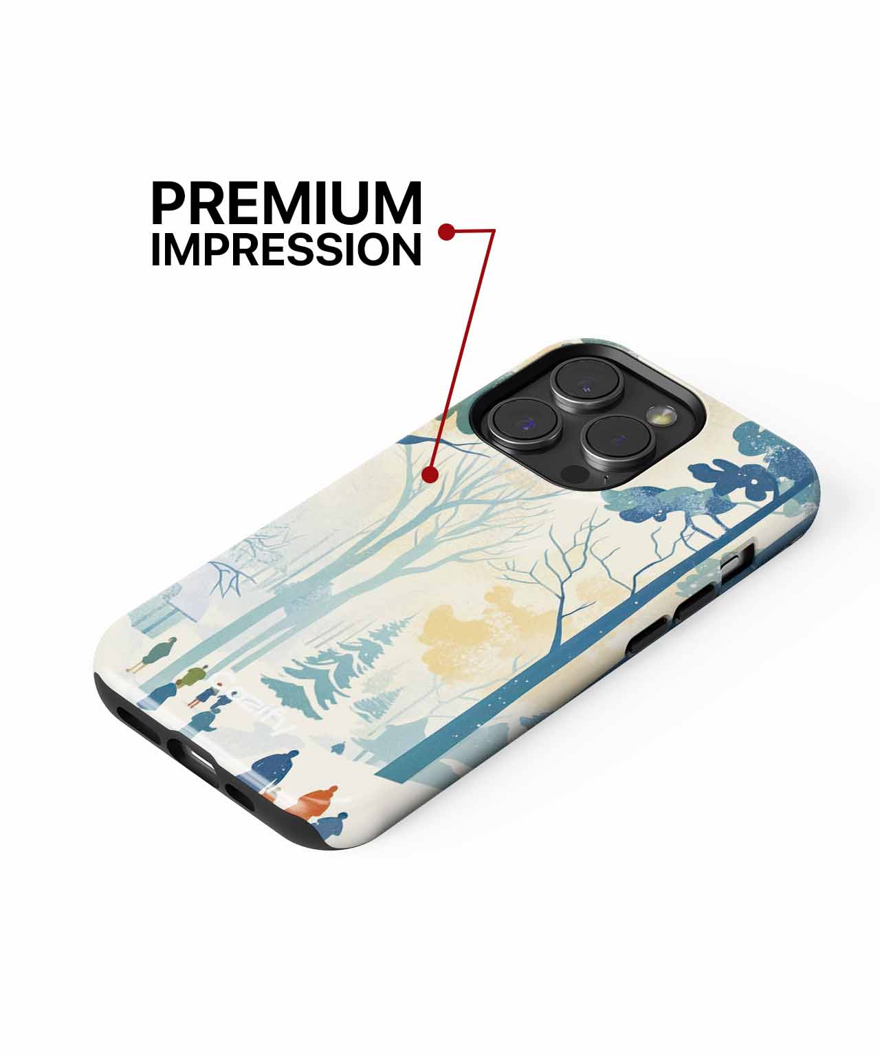 Winter Wonderland Family Adventure iPhone case Case Cazify - Delivery Canada