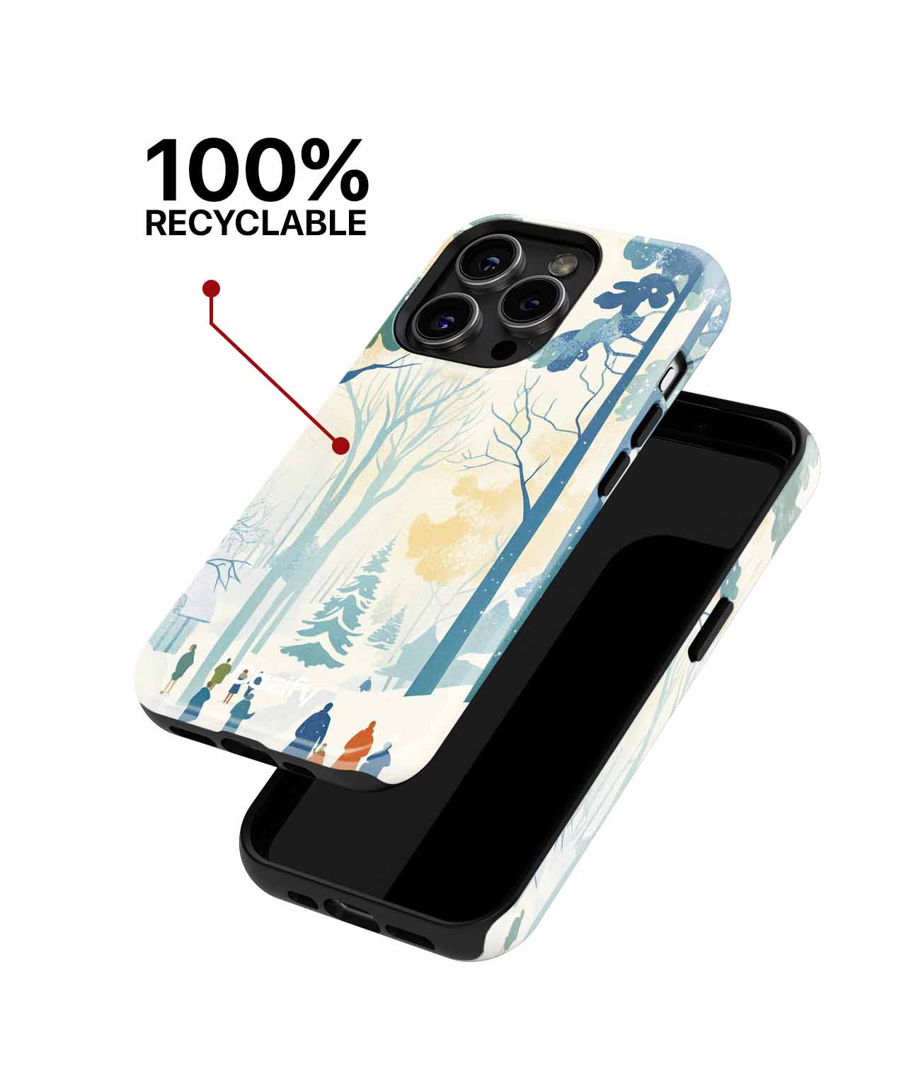Winter Wonderland Family Adventure iPhone case Case Cazify - Delivery Canada