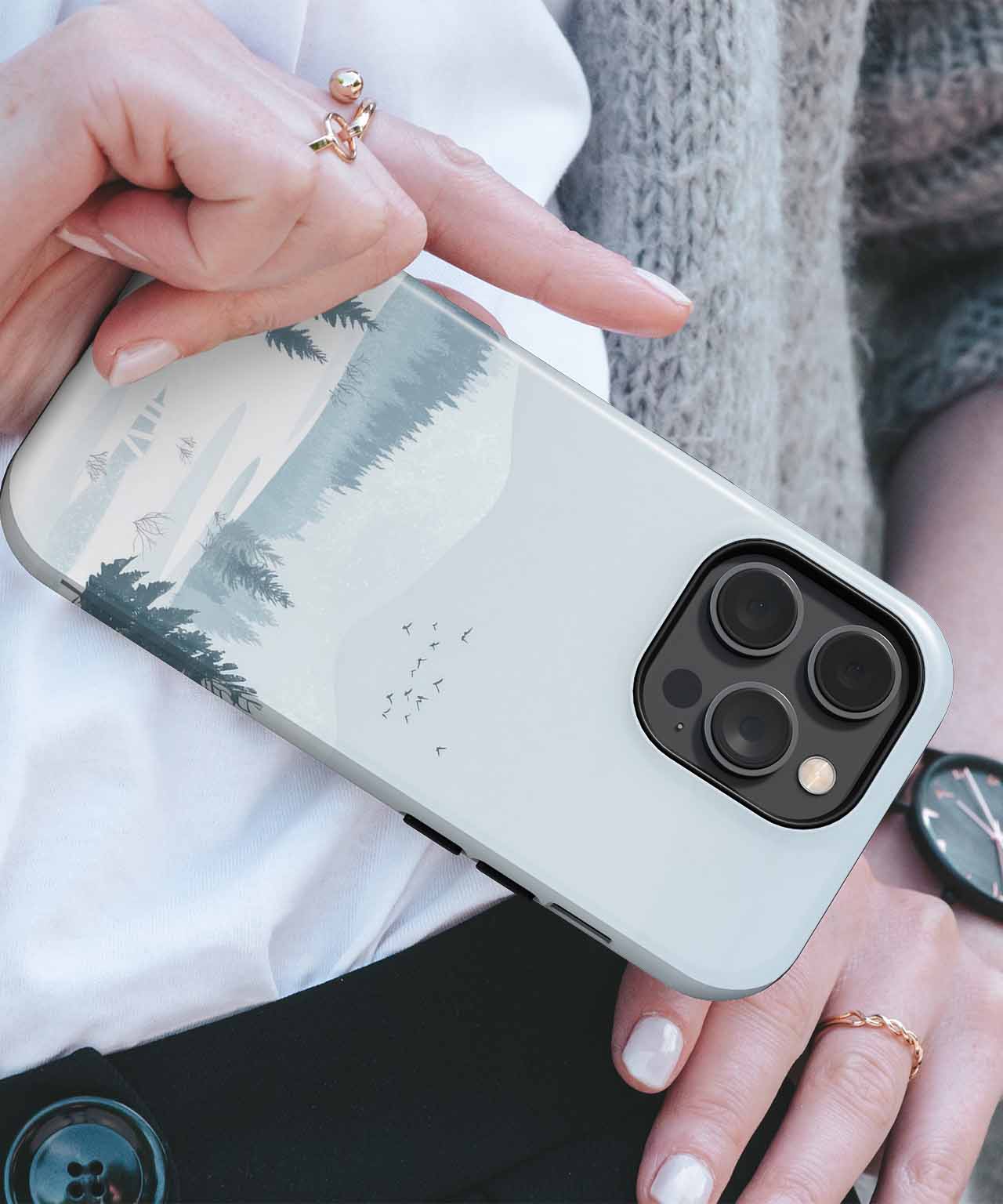 Winter Wonderland of Snowy Trees iPhone case Case Cazify - Delivery Canada