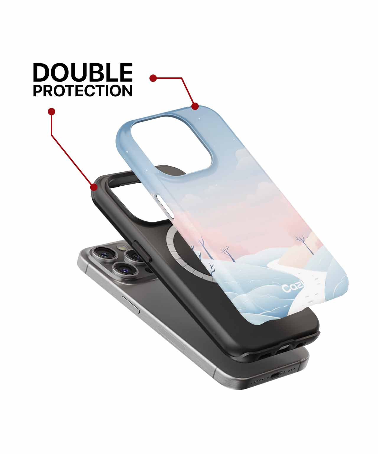 Winter Wonderland with a Cozy Path iPhone case Case Cazify - Delivery Canada