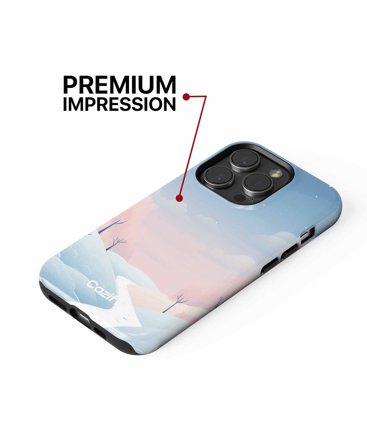 Winter Wonderland with a Cozy Path iPhone case Case Cazify - Delivery Canada