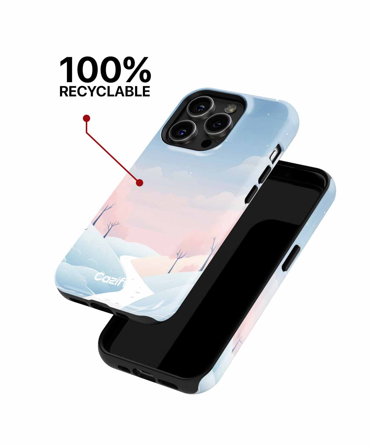 Winter Wonderland with a Cozy Path iPhone case Case Cazify - Delivery Canada