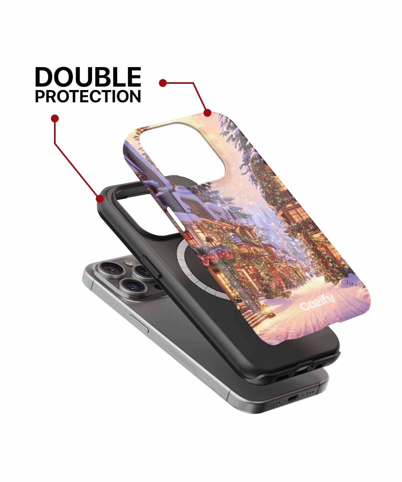 Winter Wonderland with Sparkling Lights iPhone case Case Cazify - Delivery Canada
