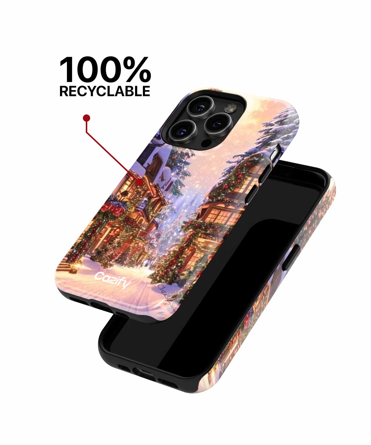 Winter Wonderland with Sparkling Lights iPhone case Case Cazify - Delivery Canada