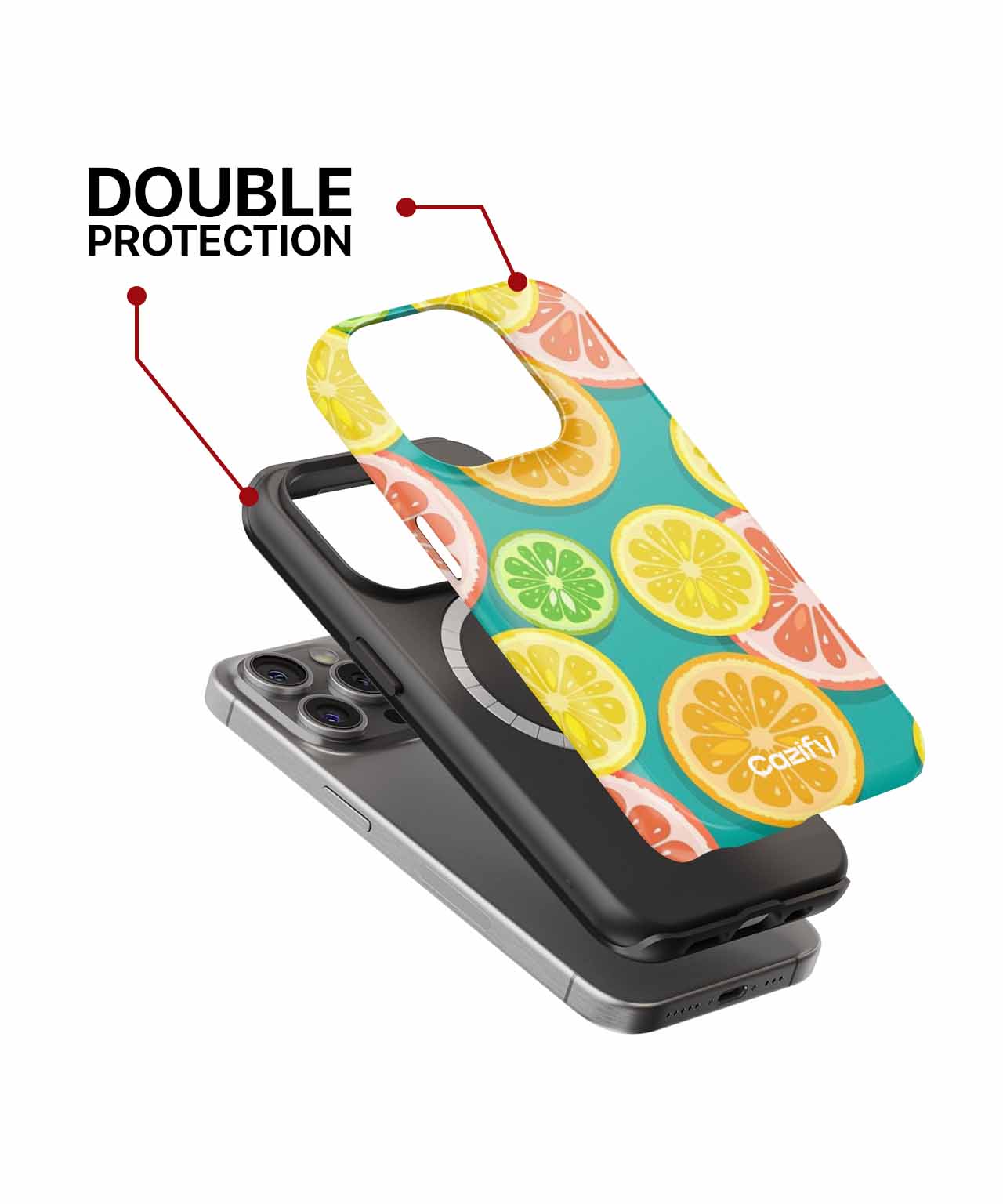 Zesty Citrus Party Background iPhone case Case Cazify - Delivery Canada