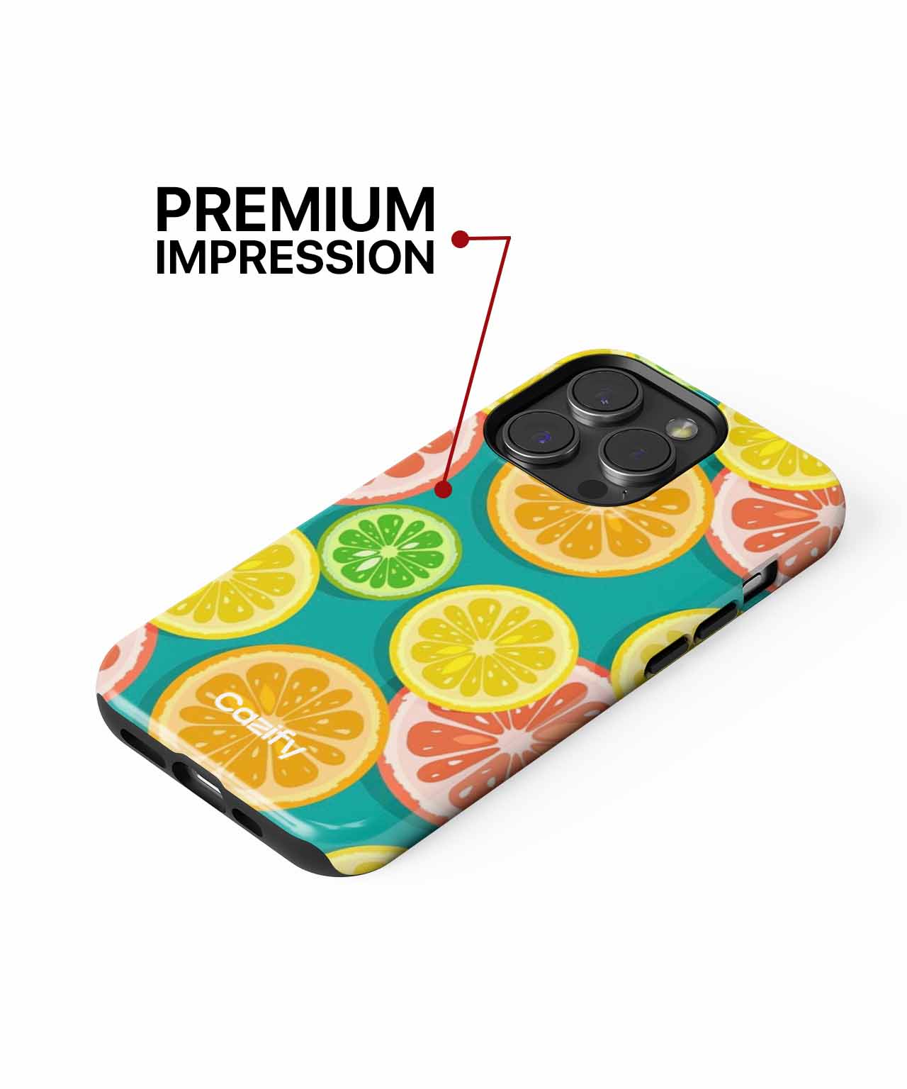 Zesty Citrus Party Background iPhone case Case Cazify - Delivery Canada