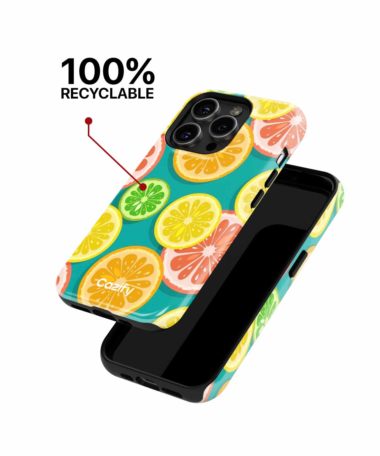 Zesty Citrus Party Background iPhone case Case Cazify - Delivery Canada