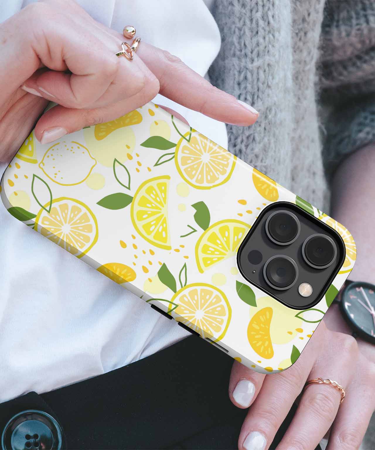 Zesty Lemon Parade of Citrus Delight iPhone case Case Cazify - Delivery Canada