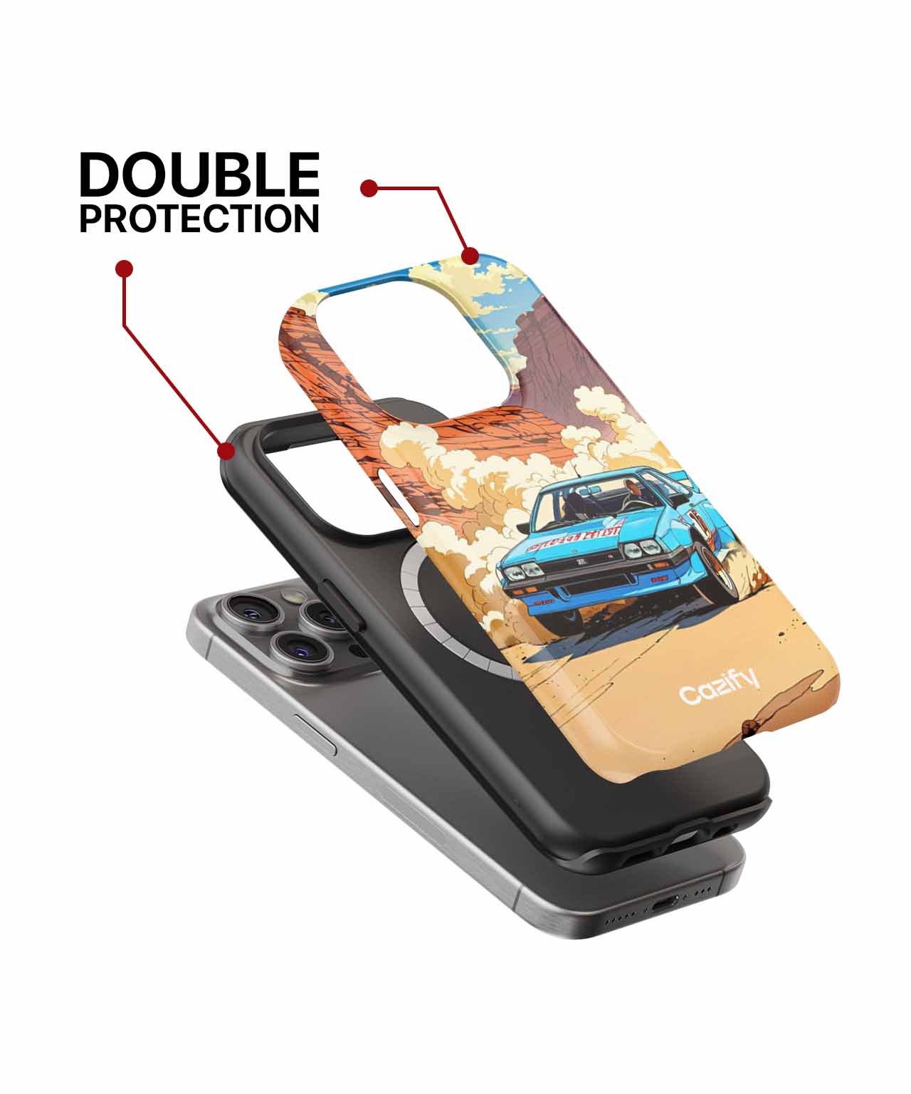 Zooming Through Dusty Canyons with Style iPhone case Case Cazify - Delivery Canada