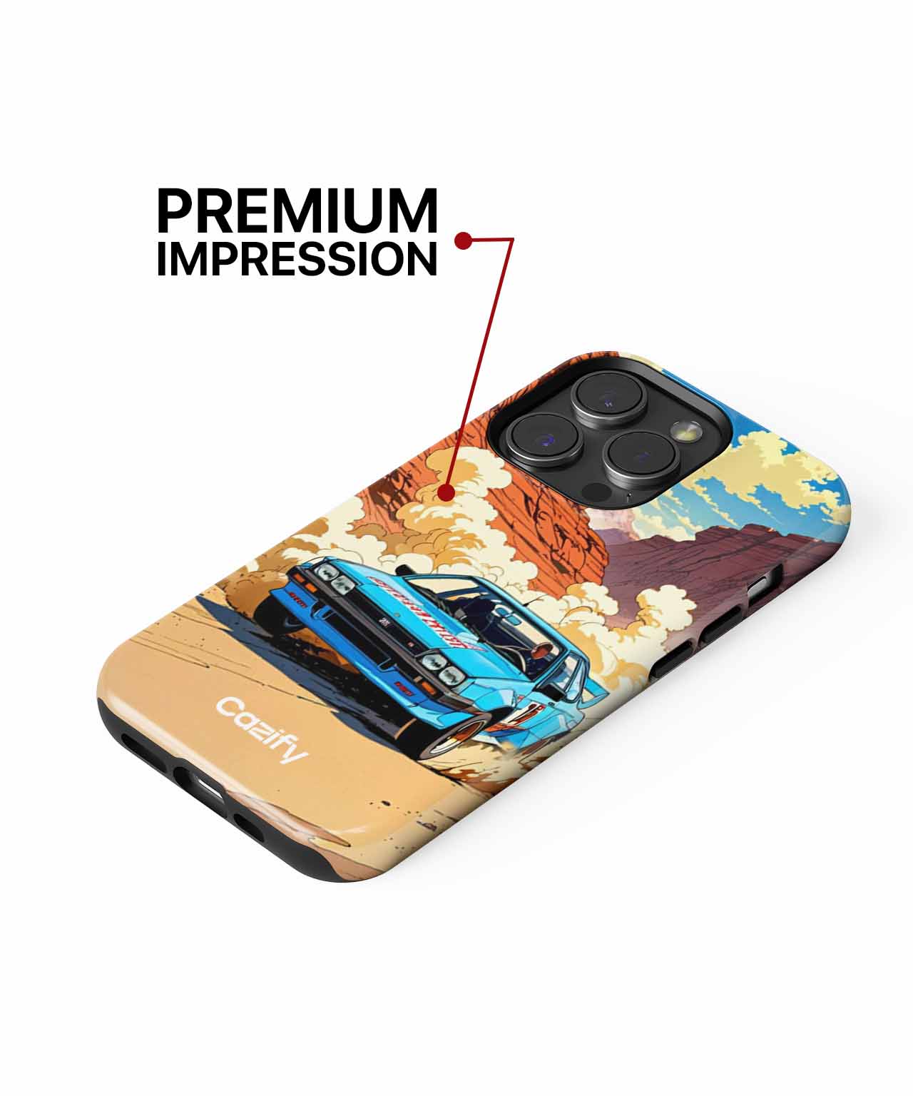 Zooming Through Dusty Canyons with Style iPhone case Case Cazify - Delivery Canada