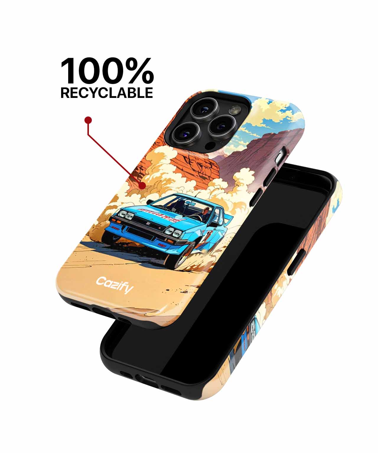 Zooming Through Dusty Canyons with Style iPhone case Case Cazify - Delivery Canada