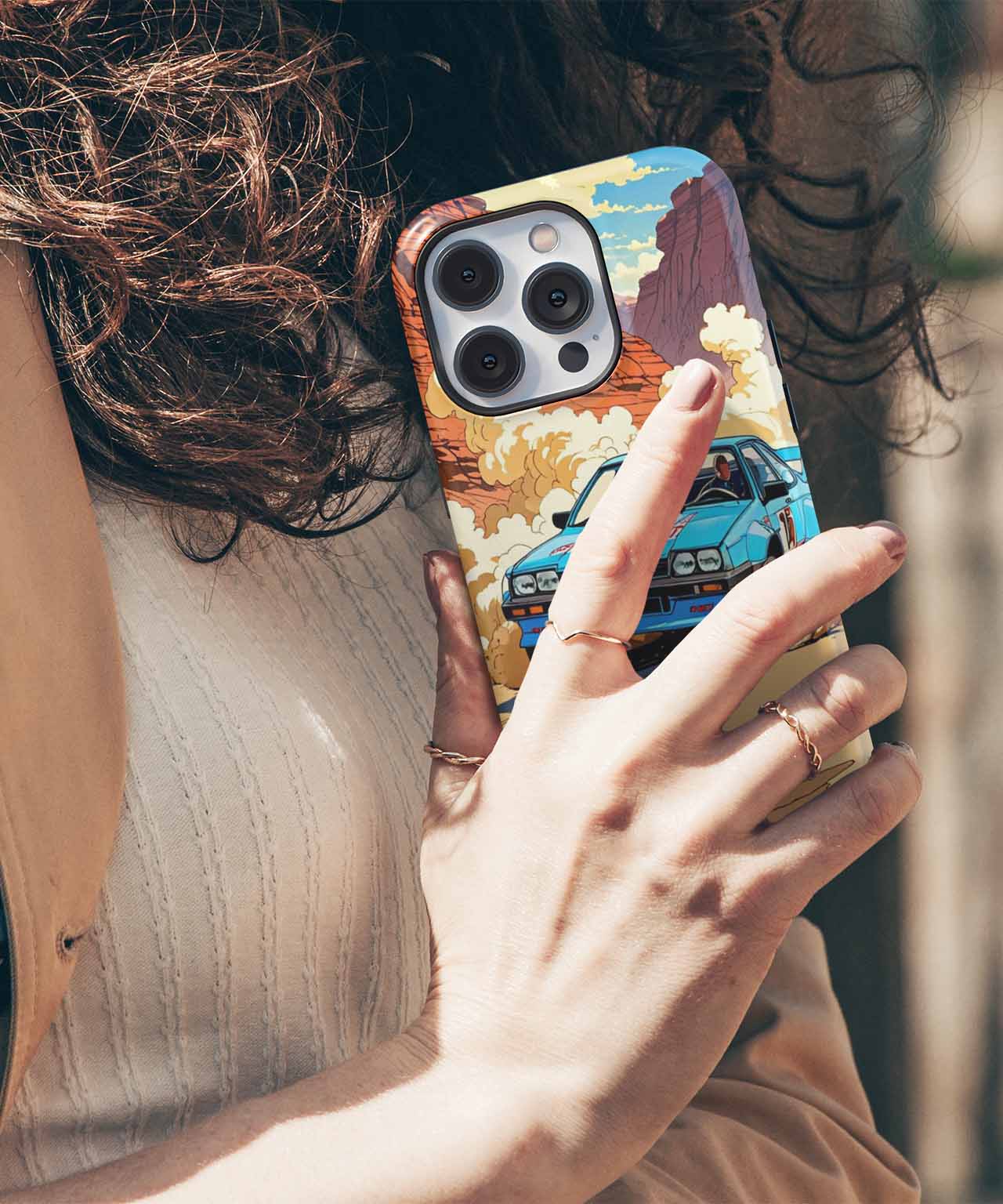 Zooming Through Dusty Canyons with Style iPhone case Case Cazify - Delivery Canada