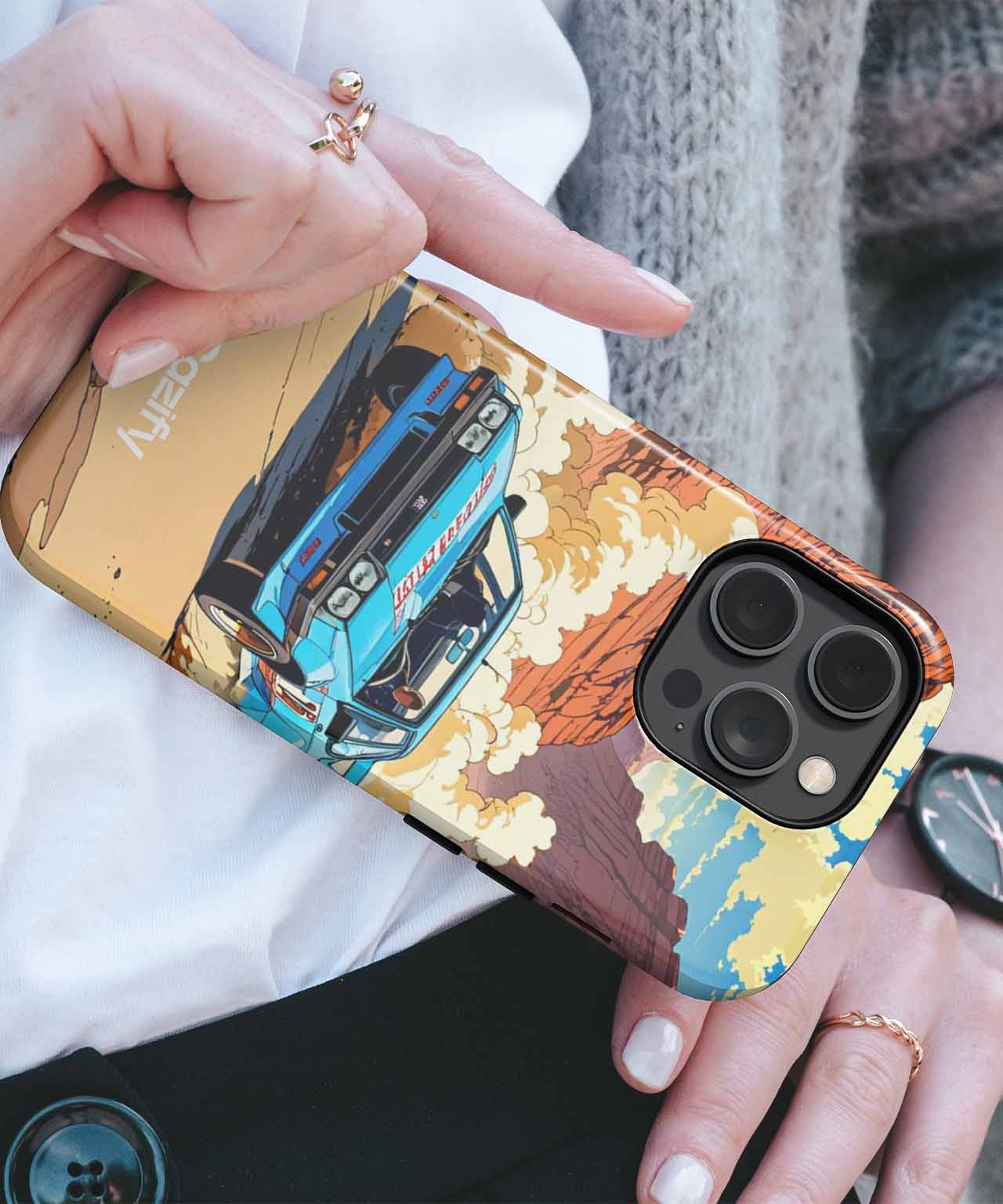 Zooming Through Dusty Canyons with Style iPhone case Case Cazify - Delivery Canada