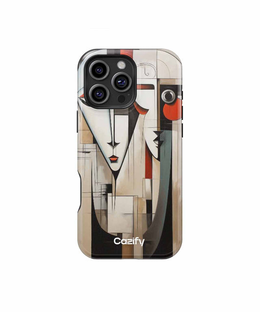 Abstract Emotional Duo Captured in Color iPhone case Case Cazify - Delivery Canada