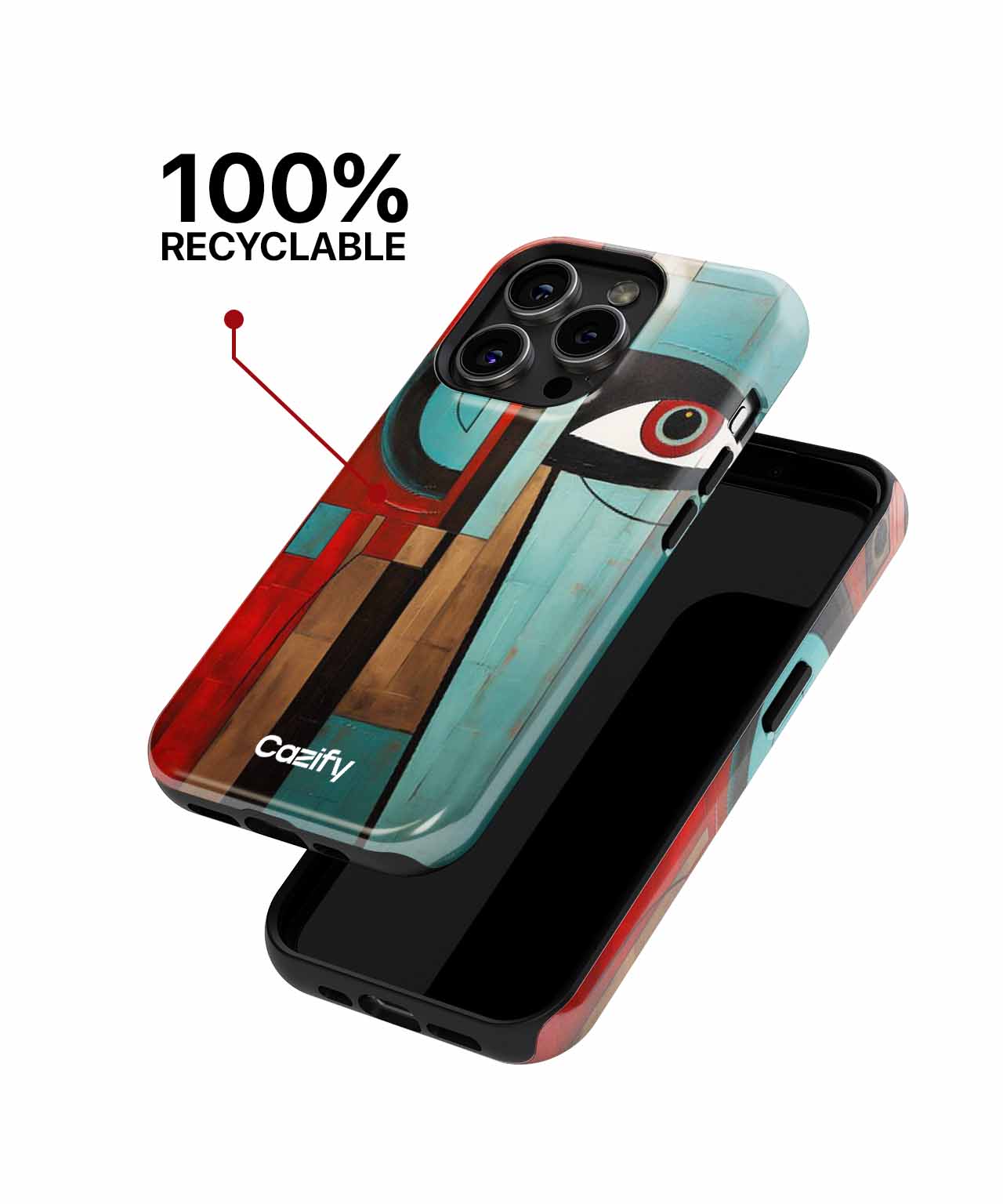 Abstract Eye Popping Color Mashup iPhone case Case Cazify - Delivery Canada
