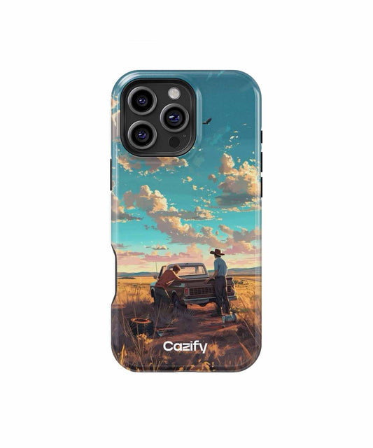 Adventurous Road Trip in Golden Fields iPhone case Case Cazify - Delivery Canada