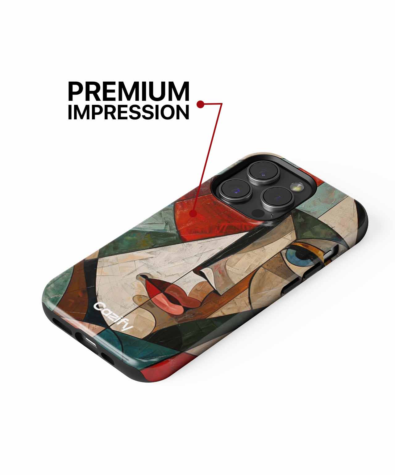 Artful Puzzle of Mysterious Colors iPhone case Case Cazify - Delivery Canada
