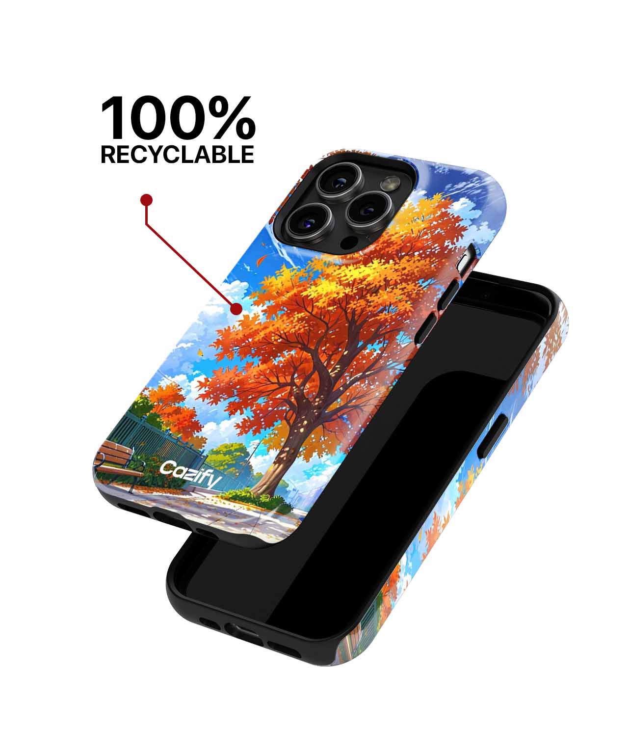 Autumn Leaves Dance in the Breeze iPhone case Case Cazify - Delivery Canada