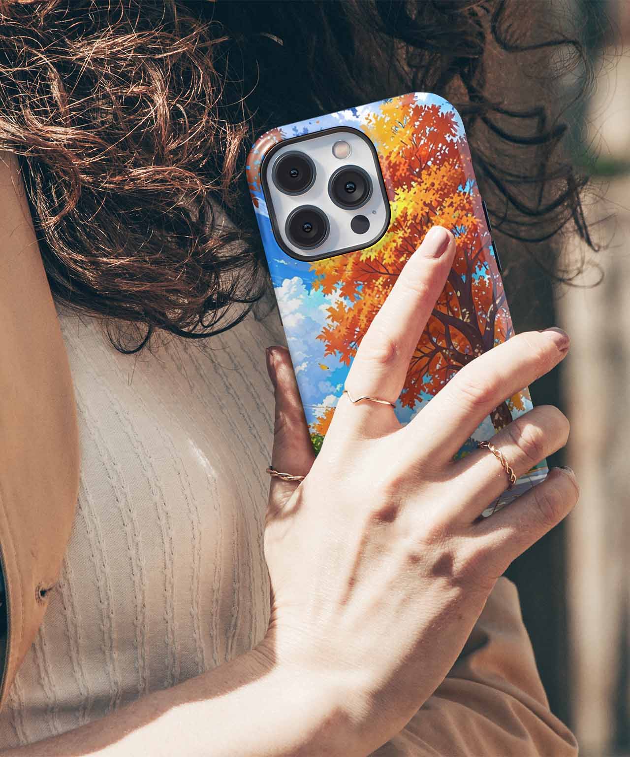 Autumn Leaves Dance in the Breeze iPhone case Case Cazify - Delivery Canada