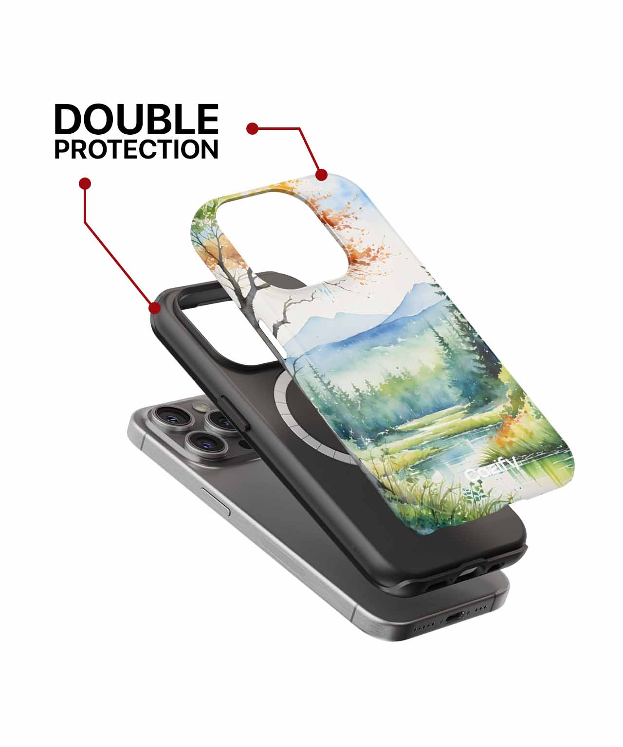 Autumn's Vibrant Nature Symphony iPhone case Case Cazify - Delivery Canada