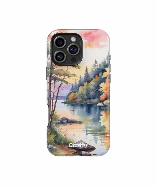Autumn Whispering Reflections in Nature iPhone case Case Cazify - Delivery Canada