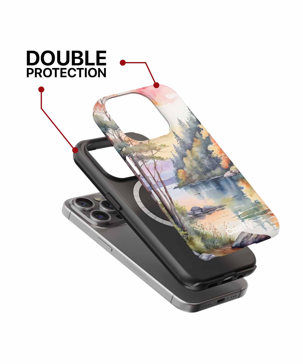 Autumn Whispering Reflections in Nature iPhone case Case Cazify - Delivery Canada