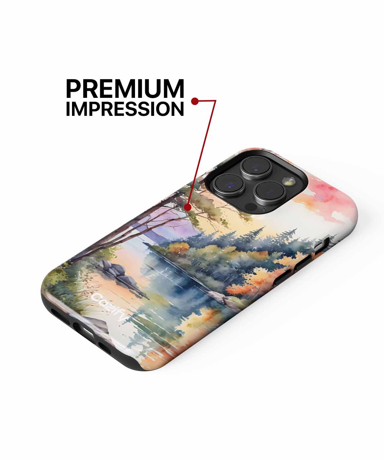 Autumn Whispering Reflections in Nature iPhone case Case Cazify - Delivery Canada