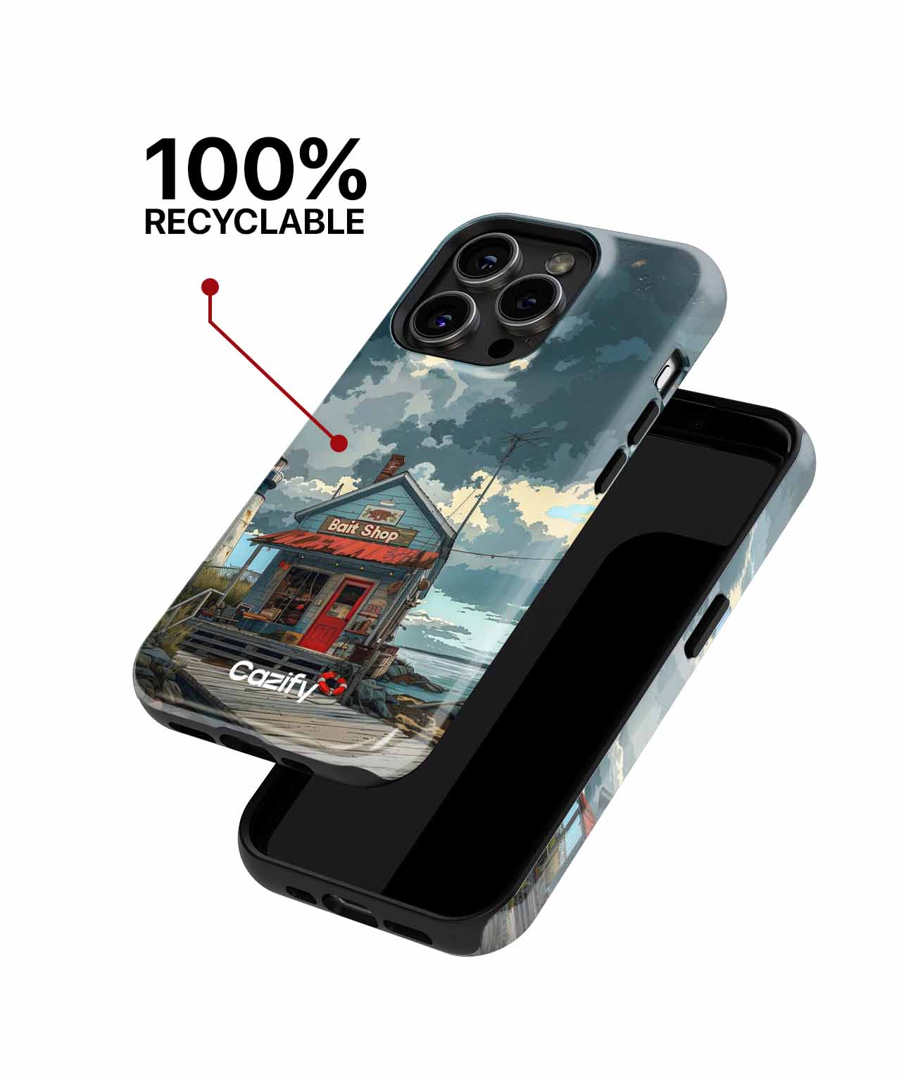 Bait Shop Adventure in Coastal Paradise iPhone case Case Cazify - Delivery Canada